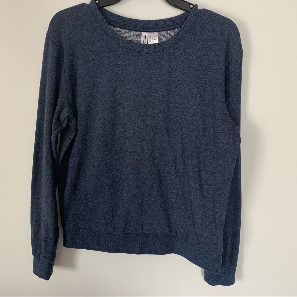 H&M Divided Basic Blue Thin Sweatshirt Pullover